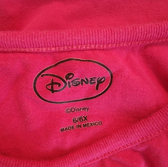 Disney Pink Minnie Mouse T Shirt 6/6X - Picture 3 of 3